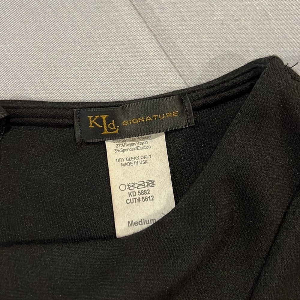 KLD Signature - Belted Black Dress - Size Medium - Picture 4 of 4